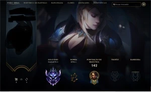 conta de lol diamante 3 com 50 skins - League of Legends