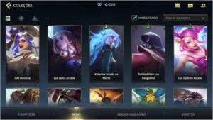 ESMERALDA I + 10 SKINS + 250 WLD CORES + 23 CAMPEÕES + PASSE - League of Legends: Wild Rift LOL WR