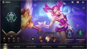 ESMERALDA I + 10 SKINS + 250 WLD CORES + 23 CAMPEÕES + PASSE - League of Legends: Wild Rift LOL WR