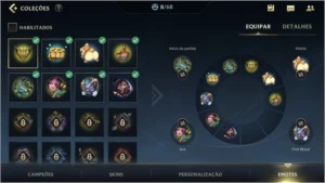 ESMERALDA I + 10 SKINS + 250 WLD CORES + 23 CAMPEÕES + PASSE - League of Legends: Wild Rift LOL WR