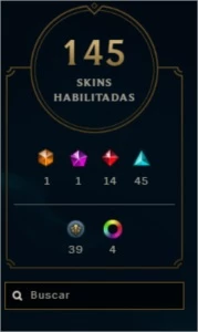 Conta LOL com todos os campeões e 145 skins - League of Legends