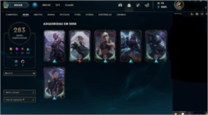 Conta League Of Legends - Platina |nível 250 |283 skins LOL