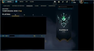 Conta League Of Legends - Platina |nível 250 |283 skins LOL