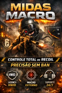 MACRO RAINBOW SIX SIEGE X  - TODAS AS ARMAS, INDETECTAVEL