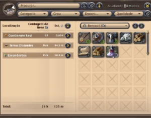 Conta com 1,66Bn de fama, 10M de prata e 135M em itens - Albion Online
