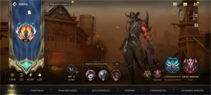 WILD RIFT GRÃO MESTRE; {4LENDÁRIAS}; PASSE ON; 33 SKINS - League of Legends: Wild Rift LOL WR