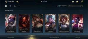 WILD RIFT GRÃO MESTRE; {4LENDÁRIAS}; PASSE ON; 33 SKINS - League of Legends: Wild Rift LOL WR