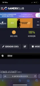 Conta lvl 18 GC - Counter Strike CS
