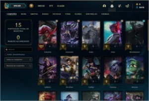 Conta platina 1 BARATA com 1 skin e 28 champs - League of Legends LOL