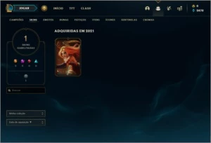 Conta platina 1 BARATA com 1 skin e 28 champs - League of Legends LOL
