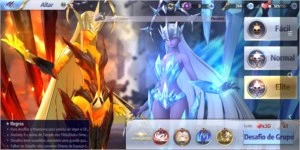 conta saint seiya awakening com Arayashiki e Shion SSA