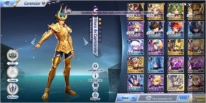 conta saint seiya awakening com Arayashiki e Shion SSA