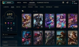 Conta Platina 700 skins All champions - League of Legends LOL