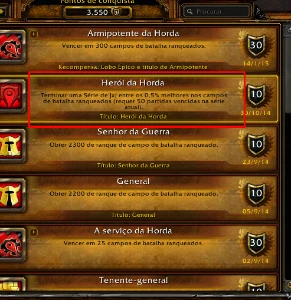 Acc achivs de rbg e ilusoes pvp - Blizzard
