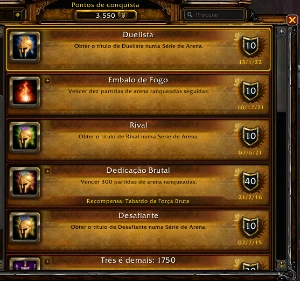 Acc achivs de rbg e ilusoes pvp - Blizzard