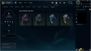 Conta platina 4 mono zed - League of Legends LOL