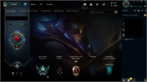 Conta platina 4 mono zed - League of Legends LOL