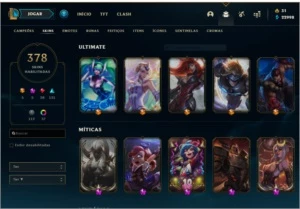 Conta league of legends Plat IV lvl 290 LOL