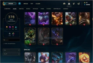 Conta league of legends Plat IV lvl 290 LOL