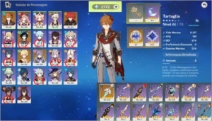 GENSHIN IMPACT AR41 VENTI C2, CHILDE, DILUC, KEQING, ARMA 5*