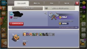 Conta CV 10 Bem upada - Clash of Clans