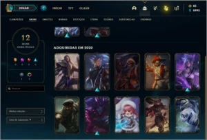 Conta DIAMANTE 2 com 12 skins e 27 champs (75 PDL) - League of Legends LOL