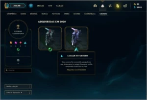 Conta DIAMANTE 2 com 12 skins e 27 champs (75 PDL) - League of Legends LOL