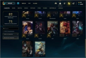 Conta DIAMANTE 2 com 12 skins e 27 champs (75 PDL) - League of Legends LOL