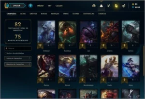 Conta DIAMANTE 2 com 12 skins e 27 champs (75 PDL) - League of Legends LOL