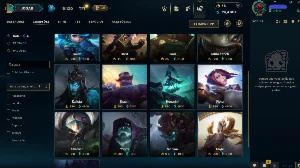 87 skins - platina - quase todos os campeões - League of Legends LOL