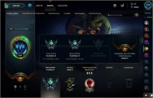 Conta Plat 4 Flex/SoloQ (128 skins) - League of Legends LOL