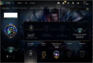 na md10, season passada platina, portanto mmr de platina - League of Legends LOL
