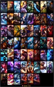 CONTA BORDA DIAMANTE TODOS CAMPEÕES 53 SKINS - League of Legends LOL
