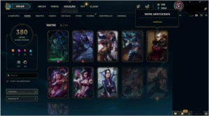 Conta lol, ouro 2, 380 skins, possui beta de valorant - League of Legends
