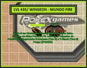 CHAR LVL 435 WINGEON/ AVENTUREIRO RANK A/ MUNDO FIRE - PokeXGames PXG