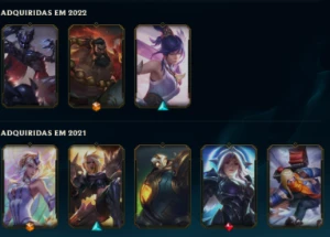 conta com lux elementalista e udyr guardião espiritual - League of Legends LOL