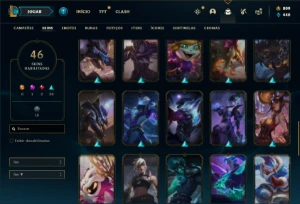 Conta bronze 3 com 110 Champs e 46 Skins ( MAIN ADC ) - League of Legends LOL
