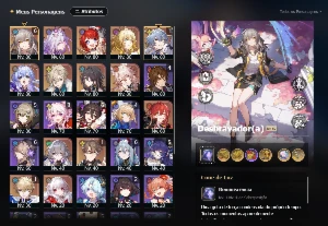 Conta Honkai Star Hail com Castorice, Sunday, Aglaea - Outros
