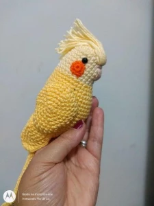 Amigurumi Calopsita - Artesanato e Personalizados