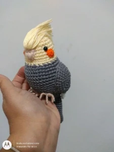 Amigurumi Calopsita - Artesanato e Personalizados