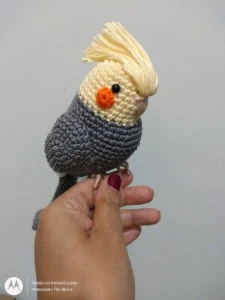 Amigurumi Calopsita - Artesanato e Personalizados