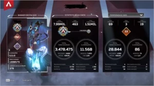 Herança Wraith - 159 Lendarios - Nivel 500 - Vários Passes - Outros