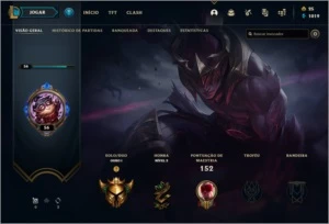CONTA GOLD PRA VENDER LOGO - League of Legends LOL