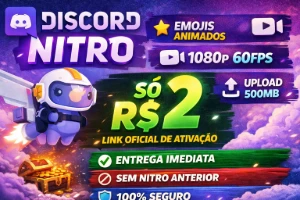 Discord Nitro 1 Mês PROMOCIONAL – Link Oficial - Outros