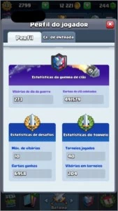 Conta Clash Royale