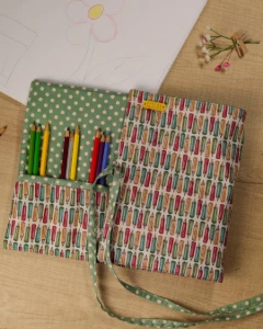 Estojo Rolinho Artesanal para 48 Lápis - Artesanato e Personalizados