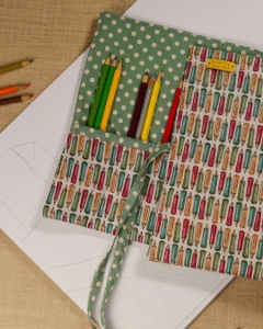 Estojo Rolinho Artesanal para 48 Lápis - Artesanato e Personalizados