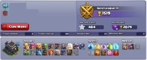 CV 11 Quase Full - 250 muros Full - Clash of Clans