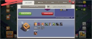 Conta cv 10 bem upada com skins de heróis - Clash of Clans