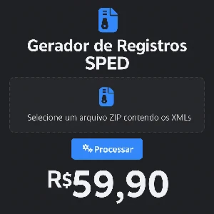 Gerador de SPED a partir do XML de Notas